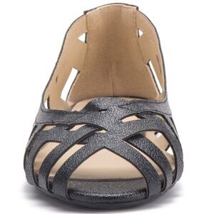 OLIVIA MILLER Women's Cut-Out Flats Rubber sole Sz:10 black